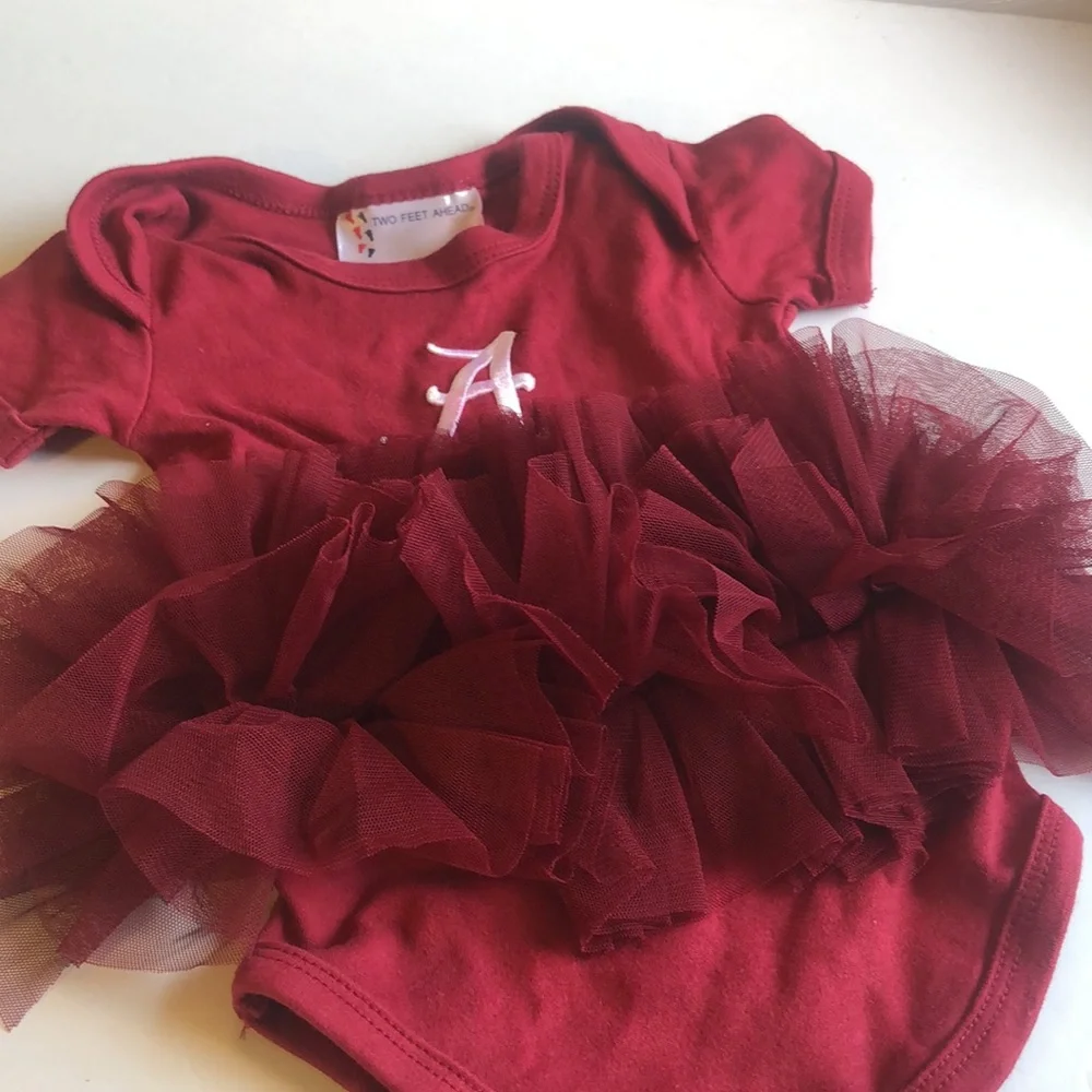 Girls one piece Alabama tutu outfit snap button